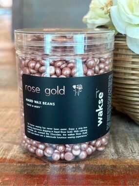 NEW Wakse ROSE GOLD Hard WAX BEANS for Face & Body!